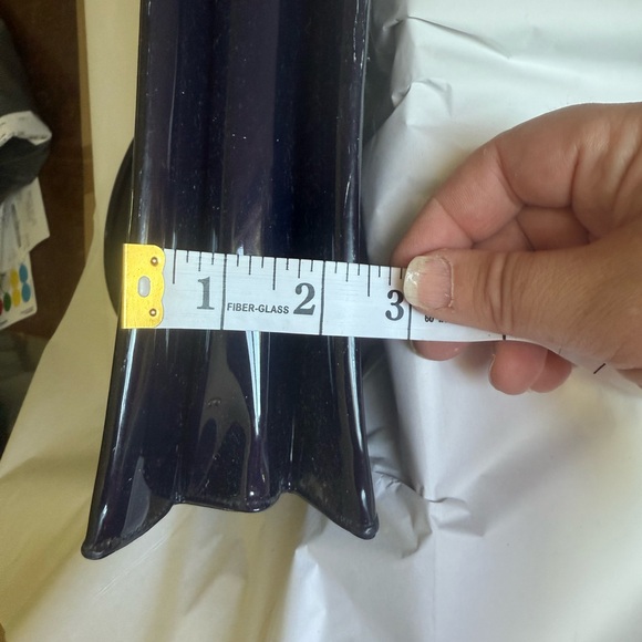 Vintage 1950s Crown Lewis Navy Patent Leather Bag with Gold Detail - Picture 12 of 12